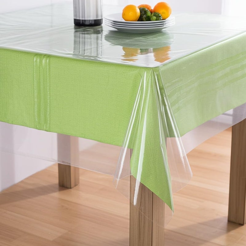 BNYD Clear Plastic Tablecloth Protector, Table Cloth Vinyl (60" x 108") - Image 4